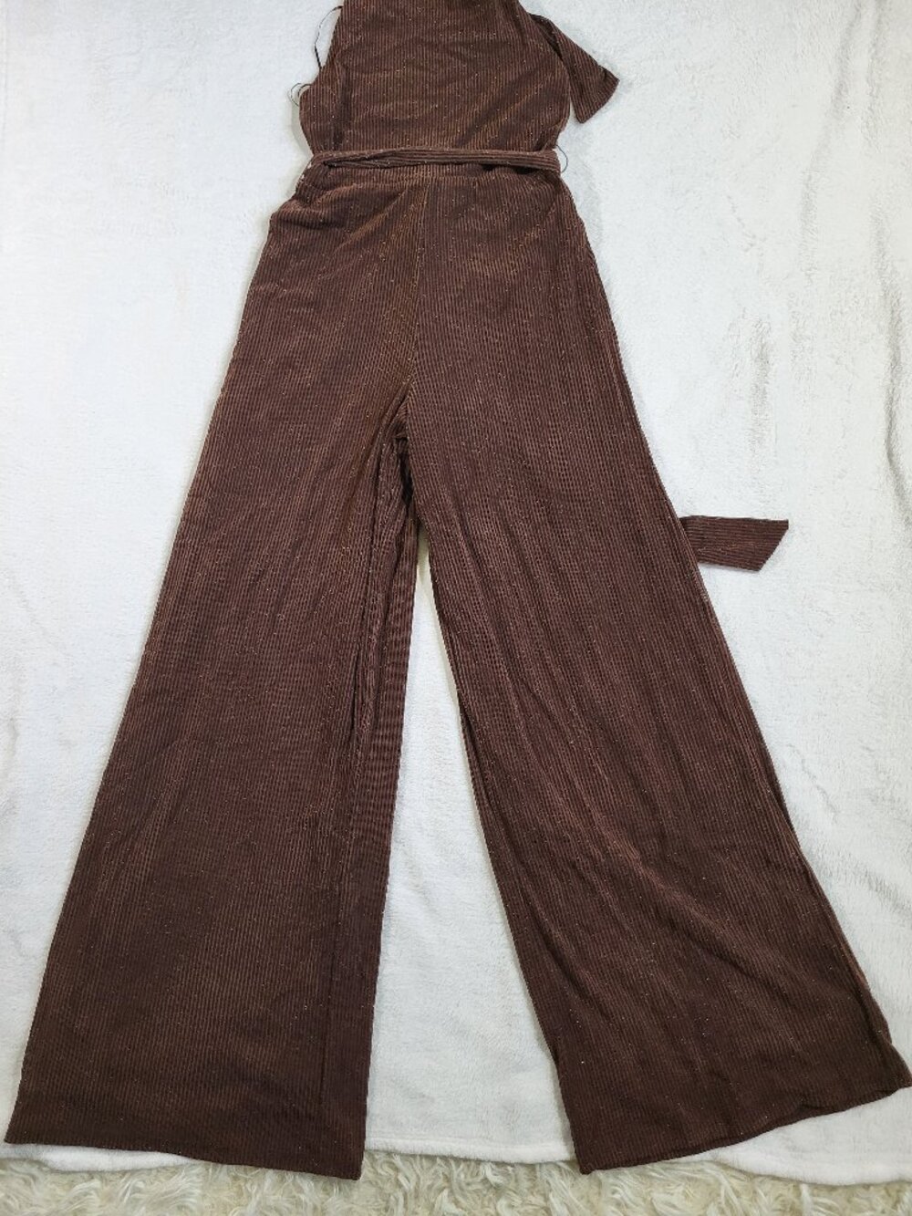 12Th Tribe Stellan Espresso Halter Jumpsuit - Size XS - Picture 5 of 12
